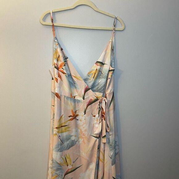 Show Me Your MuMu Mariah Wrap Gown in Paradise Tropical Floral Size XXXL 3X - Picture 4 of 12
